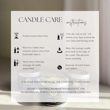 Sensual Massage Candle - Melts to Silky Oil, No Waxy Residue - Skin Moisturizing Body Massage Oil Candles (160 Grams or 6 oz.) - with Palmarosa, Ylang Ylang, Black Pepper by PURE EARTH essentials