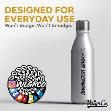 VulgrCo Custom Social Media Stickers - Personalized Vinyl Tags