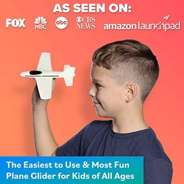 Airplane Toy Foam Glider: Airplane Toys For 3 Year Old & Airplanes For Kids 2-4 Toy Airplane For Boy...