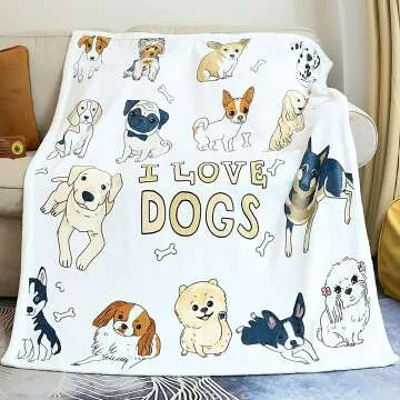 Zevrez Cartoon Dog Blanket 48x60 for Kids