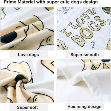 Zevrez Cartoon Dog Blanket 48x60 for Kids