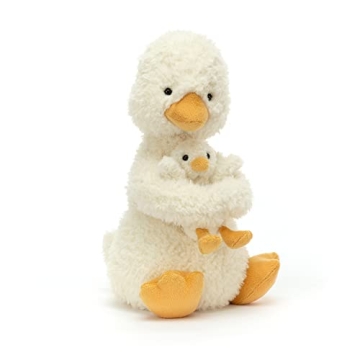 Jellycat Huddles Duck Stuffed Animal, 10 inches | Ducks & Ducklings Plush Toy | Classic Children's G...