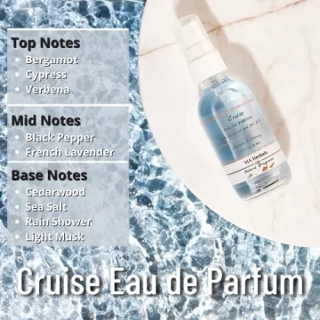 Cruise Bergamot & Sea Salt Natural Fragrance - Eco-Friendly & Fresh