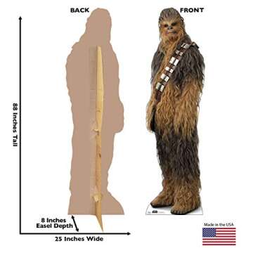 Cardboard People Chewbacca Life Size Cardboard Cutout Standup - Star Wars: Episode IX - The Rise of ...