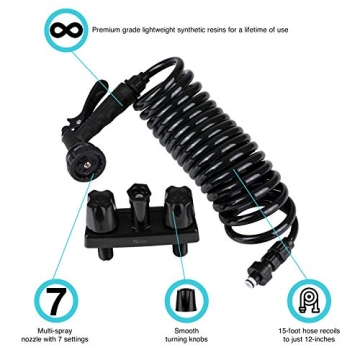 Versatile RV Faucet with 15ft Hose for Outdoor Use