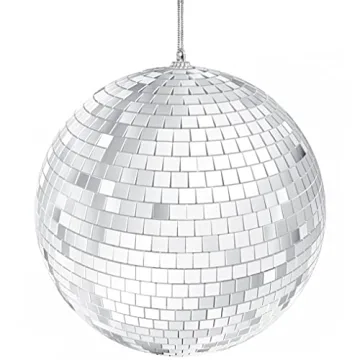 Dreidel Company 4-Pack Silver Mirror Disco Balls for Parties