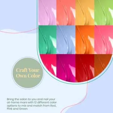 Beetles 12 Pcs Neon Gel Nail Polish Kit - Hot Pink Red Macaroon Green Yellow Gel Polish Set Soak Off Uv LED Nail Lamp Nail Art Salon Manicure Gifts Beetles Gel Nail Polish for Women Summer