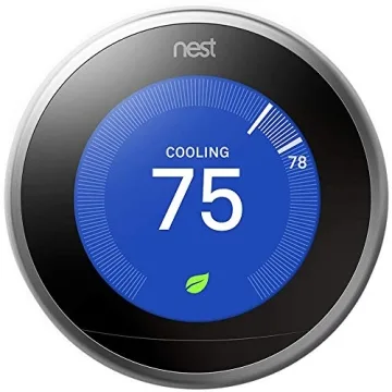 Google Nest Smart Thermostat 3rd Gen with Sensor Stainless Steel