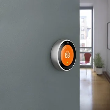 Google Nest Smart Thermostat 3rd Gen with Sensor Stainless Steel