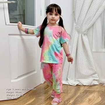 YALLET Toddler Girls Pink Sweatsuit - Fashionable 2 Set Outfits