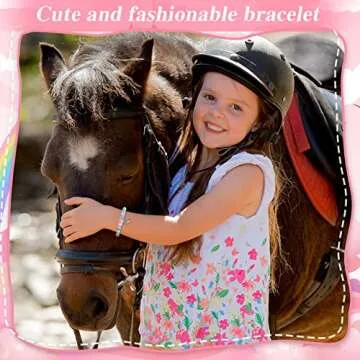 Charming Horse Bracelets with Gift Bags for Kids