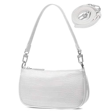 lapsting Shoulder Bag for Women Small Y2K Bags Clutch 90S Purse Crossbody Purses White Trendy Fashio...