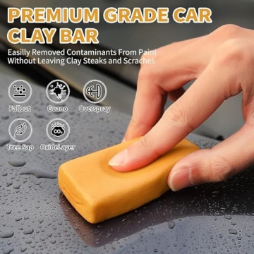 Car Clay Bar Detailing Kit with Lube and Towel
