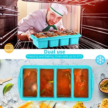 Ztomine Silicone Freezer Tray - Perfect for Meal Prep