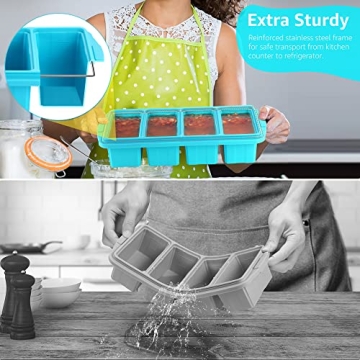 Ztomine Silicone Freezer Tray - Perfect for Meal Prep