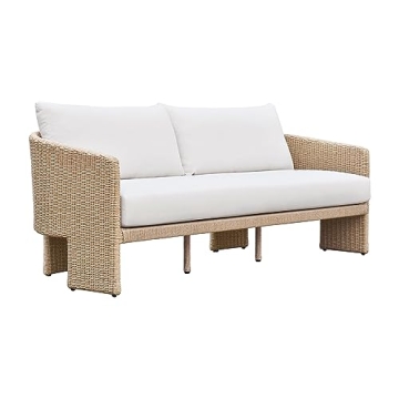 Tov Furniture Alexa Cream Outdoor Sofa - Elegantly Crafted Comfort for Your Patio
