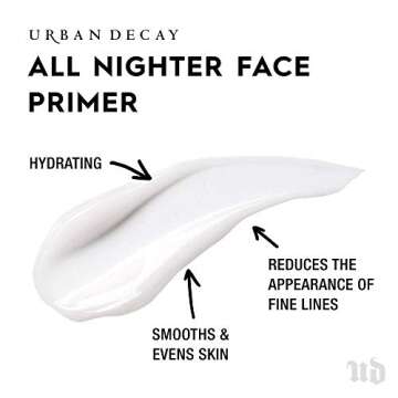 Urban Decay All Nighter Longwear Face Primer (Travel Size), Smoothing & Hydrating Base for Foundatio...