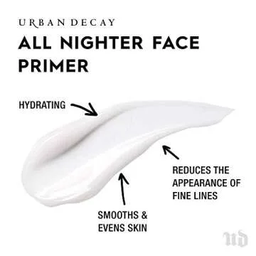 Urban Decay All Nighter Longwear Face Primer (Travel Size), Smoothing & Hydrating Base for Foundatio...