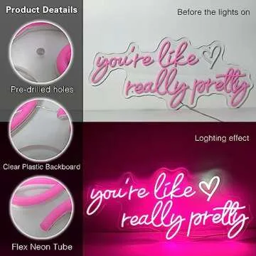 Your Like Really Pretty Neon Sign - Dimmable Wall Decor