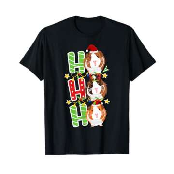 Ho Ho Ho Xmas Cavy Clothes Stuff Gift Christmas Guinea Pig T-Shirt