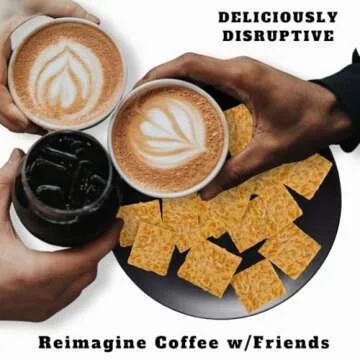 Roasted Coconut Crackers by Wayfz - All-in-One Goodness: Vegan Crackers, Gluten Free Crackers, Dairy Free Crackers, and Non-GMO Coconut Crisps - Simply Delicious Coconut Snacks - 2.65 oz (Pack of 5)