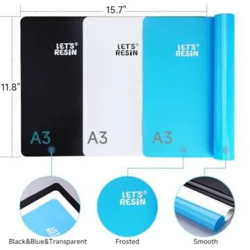 LET'S RESIN Silicone Mats for Crafts - 3Pcs Set Nonstick