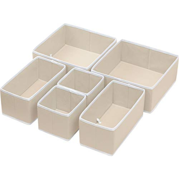 Foldable Storage Box Set for Easy Drawer Organization