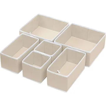 Foldable Storage Box Set for Easy Drawer Organization