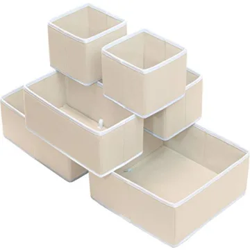 Foldable Storage Box Set for Easy Drawer Organization