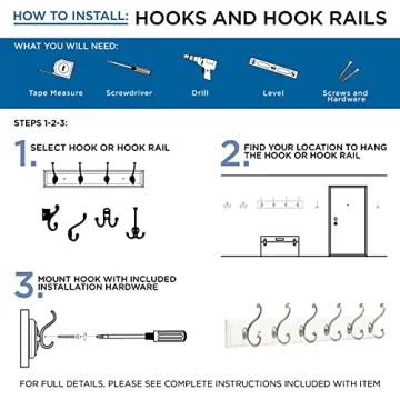 Franklin Brass Double Wall Hooks for Stylish Organization