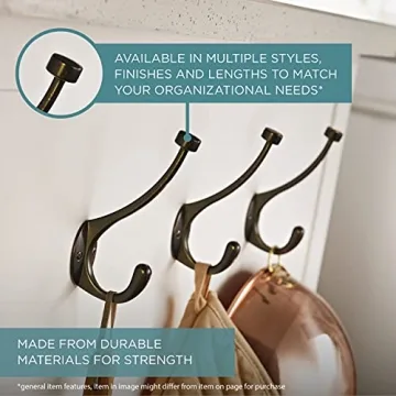 Franklin Brass Double Wall Hooks for Stylish Organization