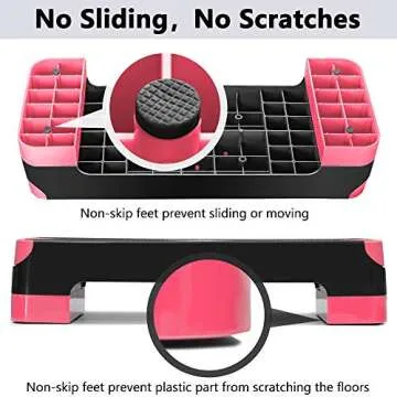 GYMMAGE Adjustable Aerobic Stepper for All Fitness Levels