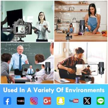 3 in 1 Wireless Lavalier Microphone for YouTube and TikTok