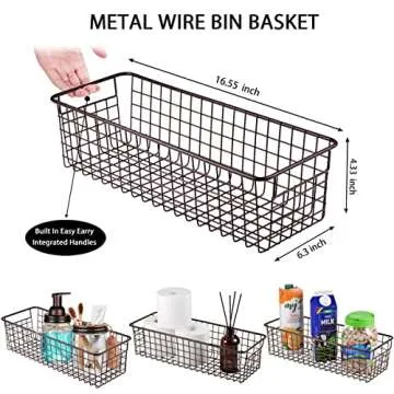 SheeChung 8PCS Bathroom Accessories Set Complete - Soap Dispenser, Mason Jar Toothbrush Holder, 2pcs Qtip Holders, Flower Vase, Soap Holder, Vanity Tray, Toilet Paper Storage, Glass Gift Set - Bronze