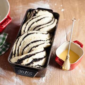 Staub Cast Iron 12.75-inch x 5.25-inch Loaf Pan - Perfect for Artisan Bread Baking