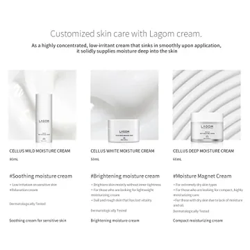 Lagom White Moisture Cream with D-Panthenol & Green Tea