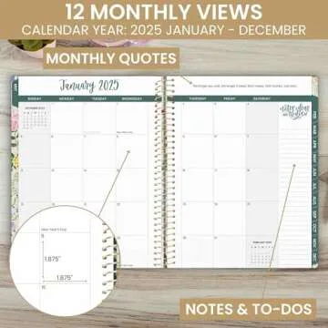Bloom Daily Planners 2025 Stylish Calendar Day Planner