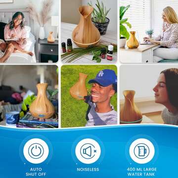 Essential Oil Diffuser (400ml) for Home Aromatherapy