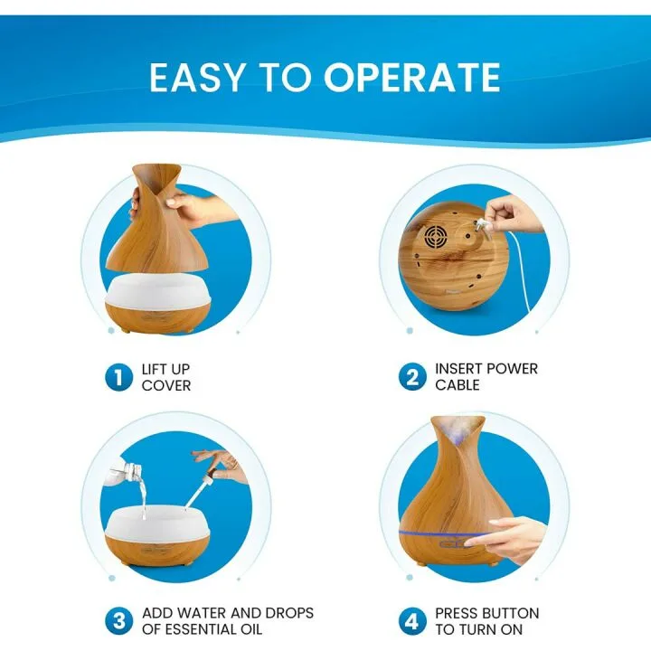 Essential Oil Diffuser (400ml) for Home Aromatherapy