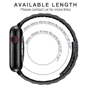 EPULY Metal Band Compatible with Apple Watch Band 49mm 46mm 45mm 44mm 42mm 41mm 40mm 38mm Men & Women, Business Stainless Steel Strap for iWatch Bands Ultra 2, SE, Ultra Series 9 8 7 6 5 4 3 2 1