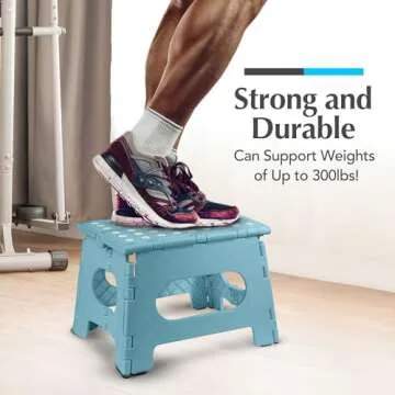 Handy Folding Step Stool for Kitchen and Bathroom Use