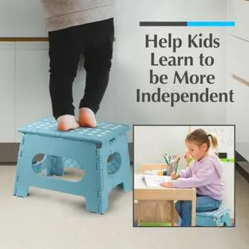 Handy Folding Step Stool for Kitchen and Bathroom Use