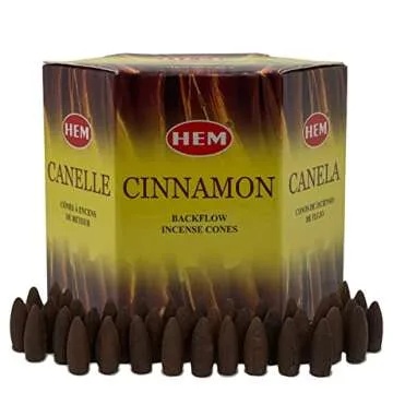 Cinnamon Backflow Incense Cones for Beautiful Smoke Fountains