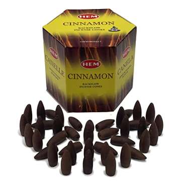 Cinnamon Backflow Incense Cones for Waterfall Aromatic Smoke Fountain Haze Falls
