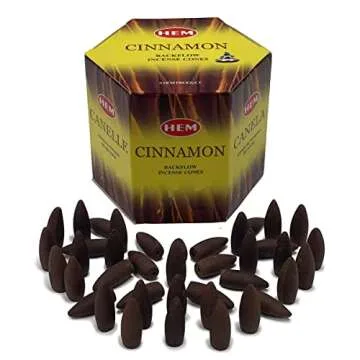 Cinnamon Backflow Incense Cones for Beautiful Smoke Fountains