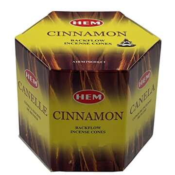 Cinnamon Backflow Incense Cones for Waterfall Aromatic Smoke Fountain Haze Falls