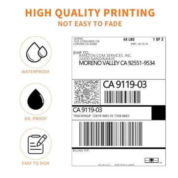 JADENS 4x6 Thermal Shipping Labels - 350 Labels Per Roll