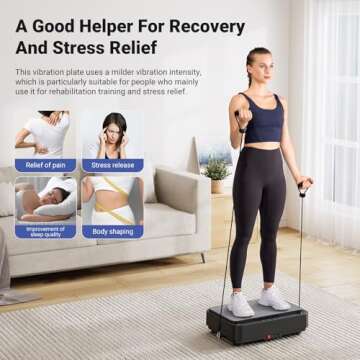 MERACH Mini Vibration Plate for Weight Loss and Muscle Tone