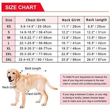 Kuoser Dog Coat, Reversible Dog Cold Weather Coats, Warm Fleece Dog Jacket British Style Plaid Puppy Vest, Windproof Dog Winter Clothes Snow Jackets for Small Medium Large Dogs