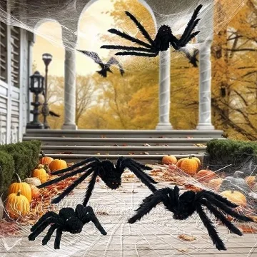 Giant Halloween Spiders Outdoor Decor Scary Bendable Legs